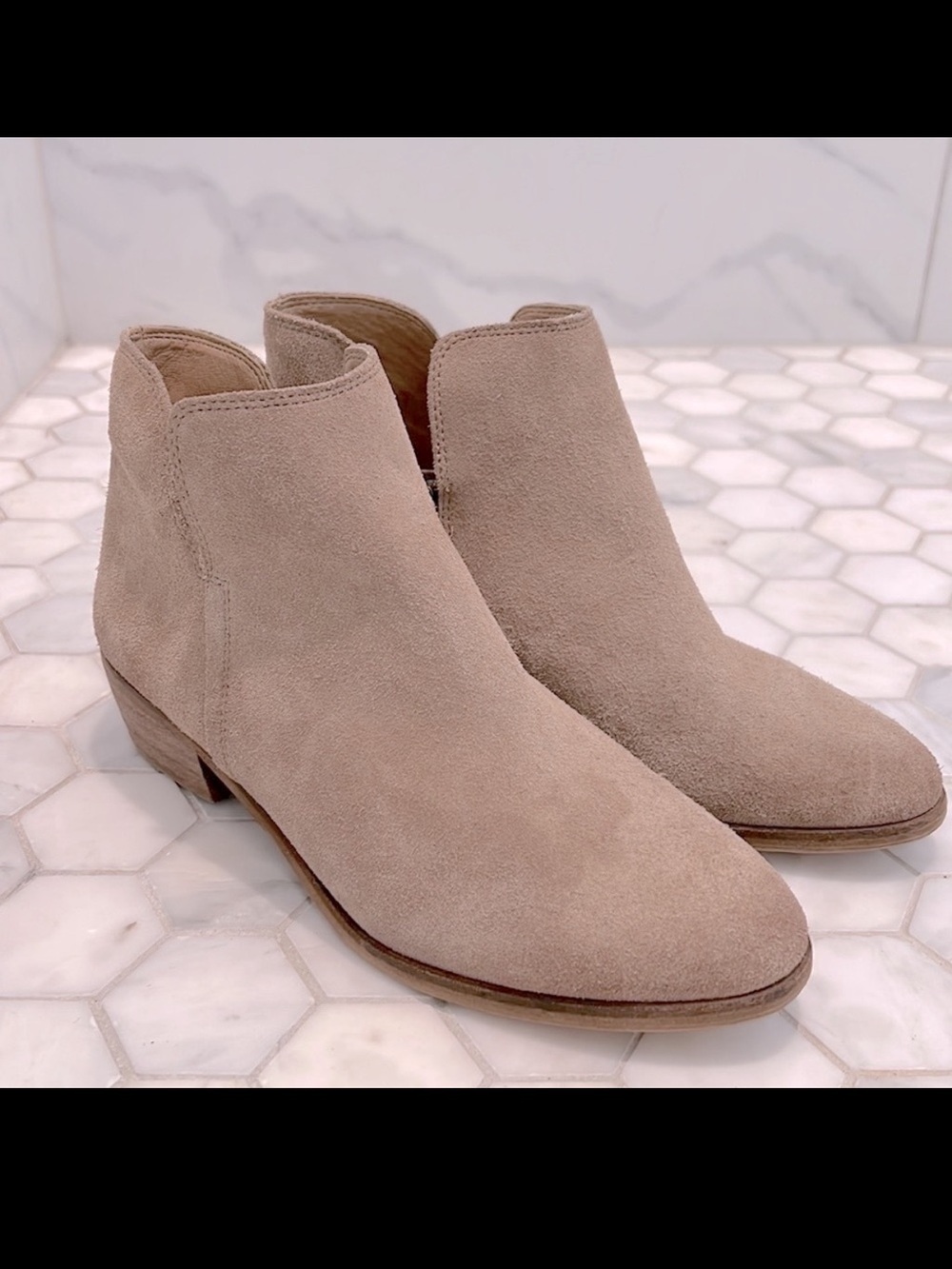 Splendid Hamptyn Brown Leather Suede Zip Up Ankle Boots Booties Women’s Size 6
